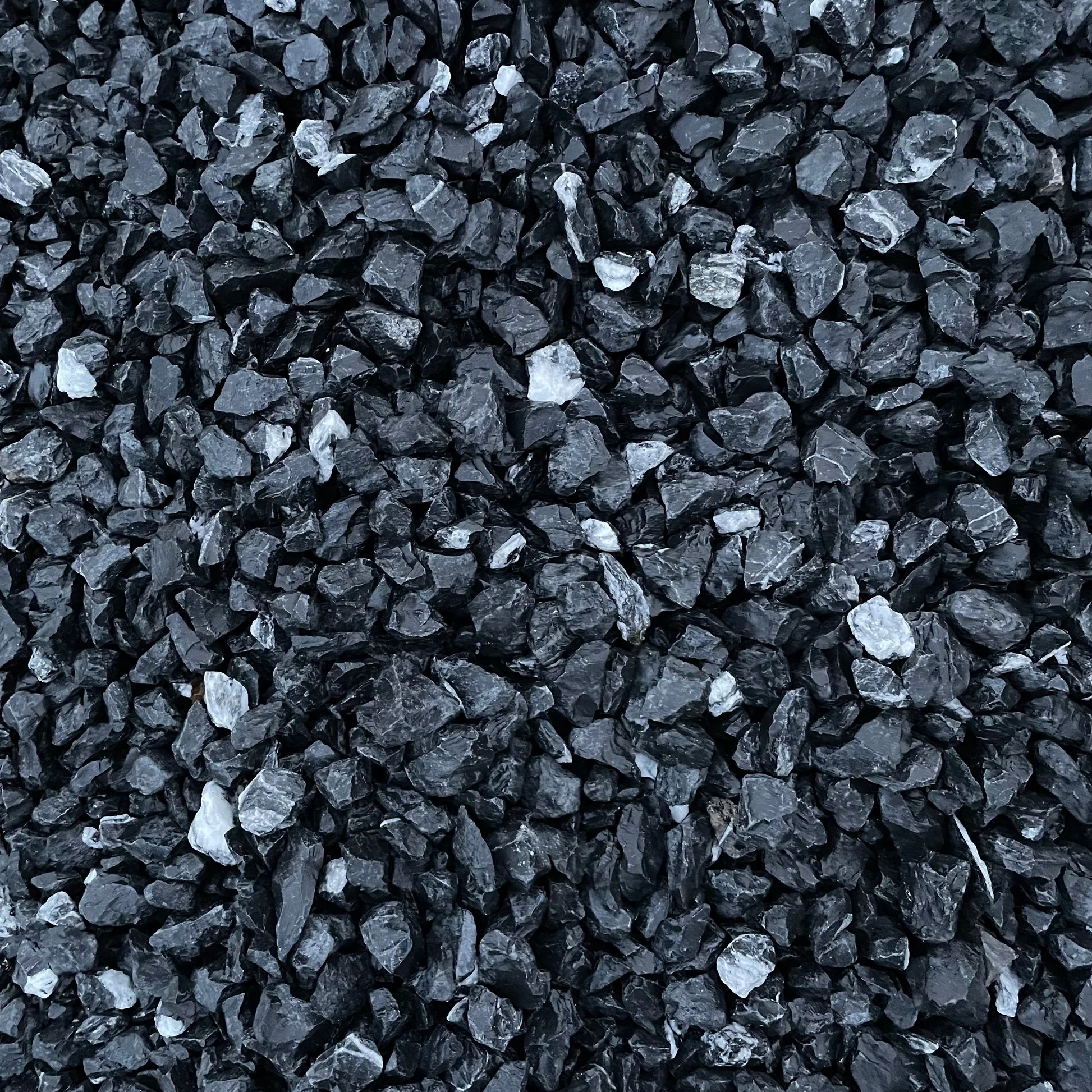 Black forest granite decorative stone black angular landscape rock