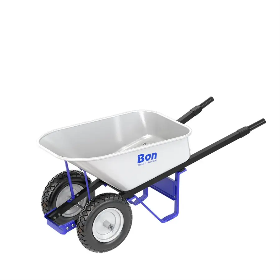 Contractor grade wheelbarrow for moving mulch soil and stone at JTR Garden Center