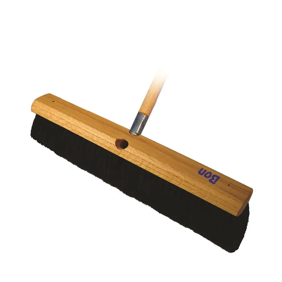 Heavy duty push broom for sweeping patios driveways and landscape job sites at JTR Garden Center