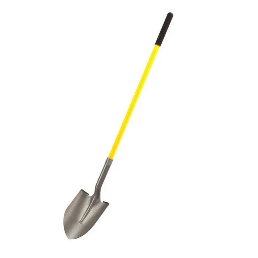 Round point digging shovel for planting and landscape installation at JTR Garden Center